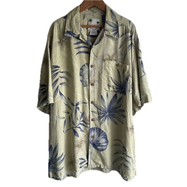 アロハシャツ 総柄シャツ シルク BANANA CABANA
