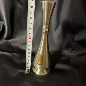 錫製 一輪挿し花器 シンガポール製 マーライオン