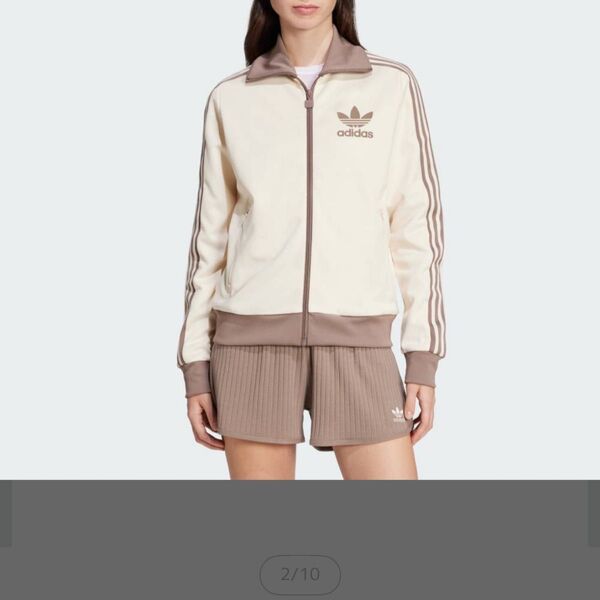 adidas トラックジャケット オフホワイト Mサイズ レディース