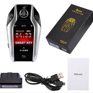 ◯最新◯ スマホ対応! BMW 7シリーズ風 ディスプレイキー シルバー