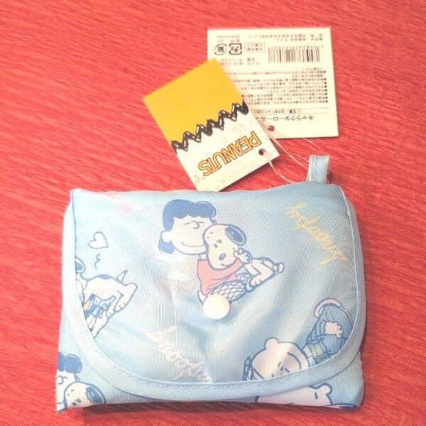 SNOOPY スヌーピー ロールエコバッグ ブルー