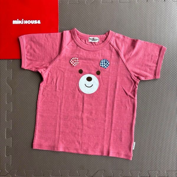 ★ミキハウス 半袖Tシャツ 顔ドン 半袖Tシャツ 100★