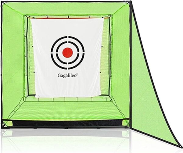 Galileo ゴルフネット ゴルフ練習場 自宅練習 大型 ゴルフネット 練習用 屋外 スチールフレーム 2.1x2.1x2.1m