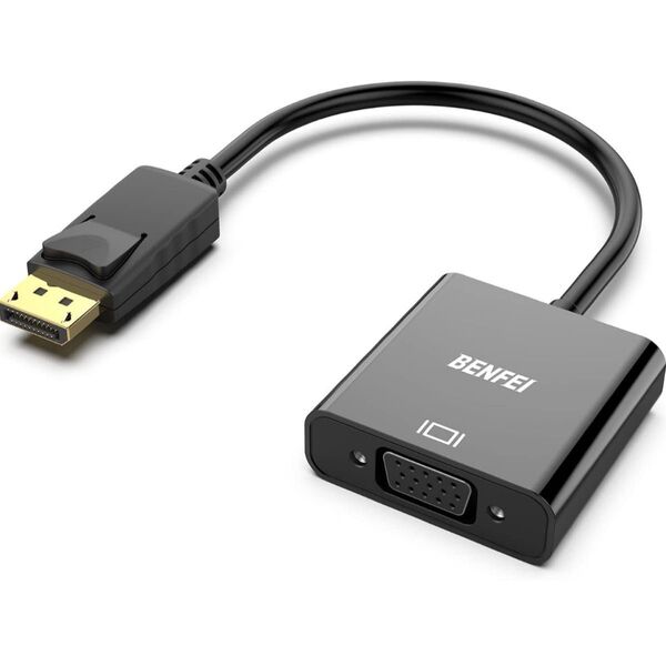 BENFEI DisplayPort →VGA 変換アダプタ ディスプレイポート 仕事 オフィス ビジネス プロジェクター