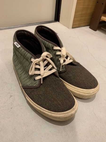 VANS◆ハイカットスニーカー/28cm/KHK/キャンバス/CHUKKA BOOT/レインドロップ