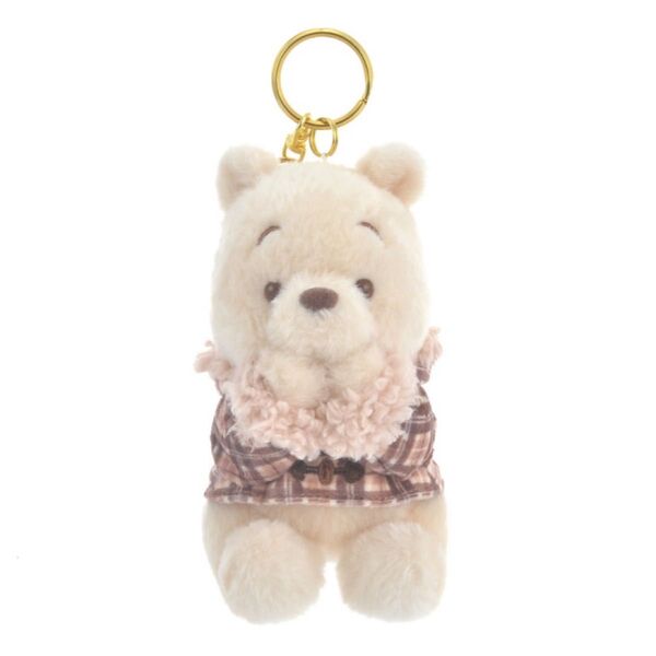 ☆プーさん☆ぬいぐるみキーホルダー・キーチェーン White Pooh 2022 Dストア 未使用品