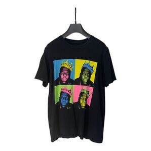 Notorious B.I.G. ビギー・スモールズ ポップアート風 Tシャツ ブラック 古着