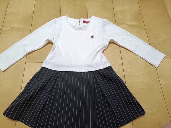 ワンピース 長袖 女の子 POLO 110サイズ