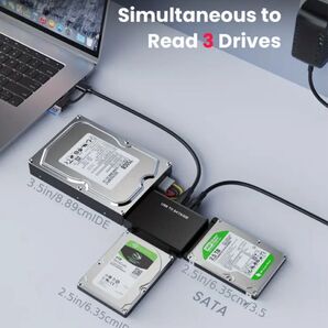 1pc SATAからUSB 3.0アダプタ 黒