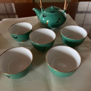 香蘭社茶器揃い急須1個&湯呑み5客組