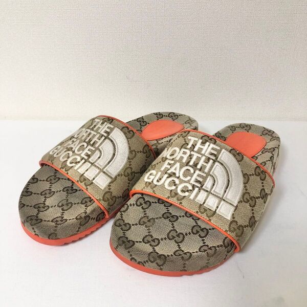 GUCCI ノースフェイス コラボ サンダル GGキャンバス スライド 679904 6サイズ