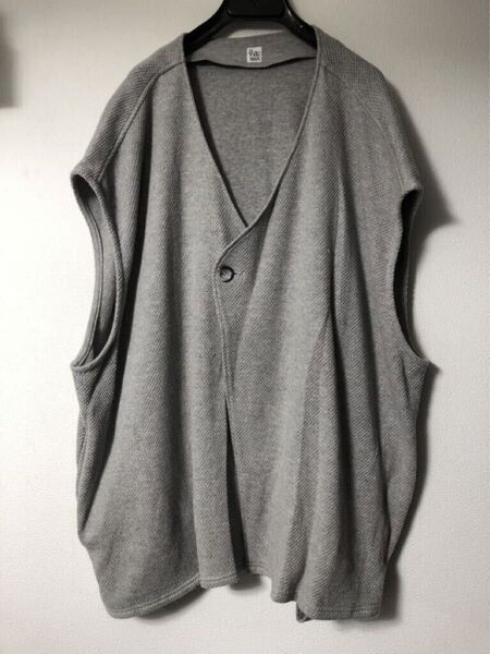 RYU 22ss Moss Stitch 1B Knit Vest ノースリーブニット ベスト サーマル オーバーサイズ ポケット