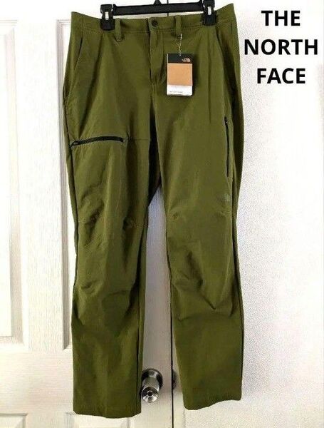 新品未使用 タグ付きTHE NORTH FACE オリーブグリーンパンツ L相当 アウトドアファッション キャンプ