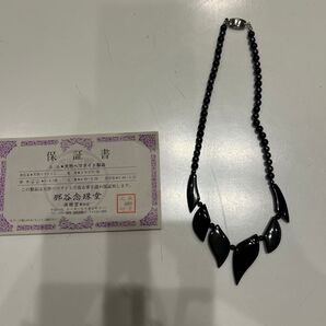 那谷念珠堂 天然ヘマタイトネックレス 保証書付き