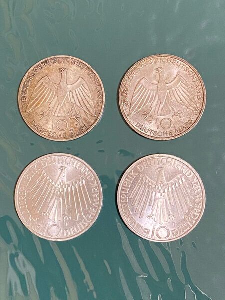 ドイツ ミュンヘンオリンピック記念10マルク銀貨 4枚セット