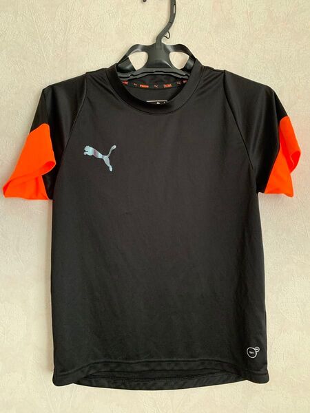 PUMA プーマ サイズ150トレーニングウェア ブラック×オレンジ