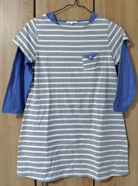 north object petit ノースオブジェクトプチ ボーダー ワンピース M