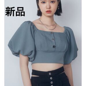 EMODA トップス ボックスEボタントップ 新品