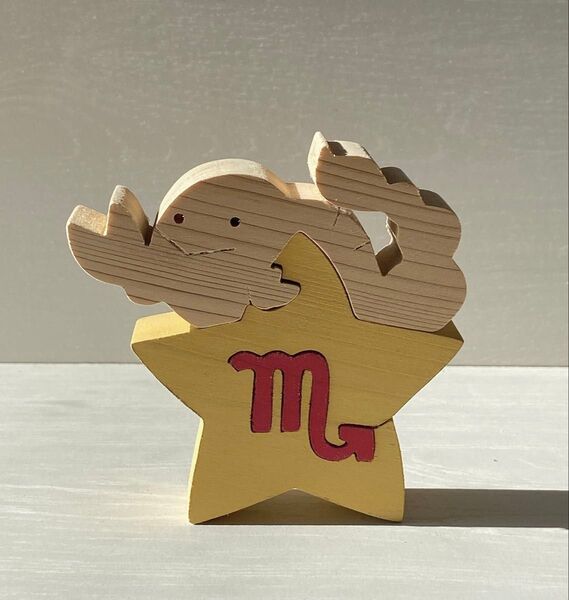 ハンドメイド 星座の組み木 蠍座