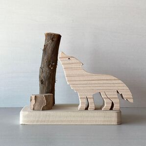 ハンドメイド 森のオオカミ