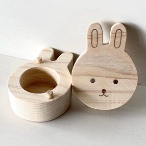 ハンドメイド うさぎのへその緒ケース