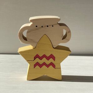 ハンドメイド 星座の組み木 水瓶座