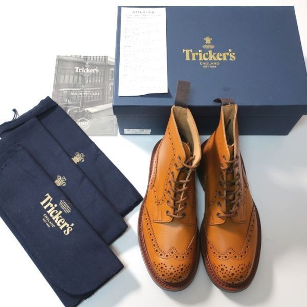 新品 トリッカーズ Tricker's カントリーブーツ/M2508/MALTON/定価14万 ACORNブラウン 7Fitting5(5428)cfcjj