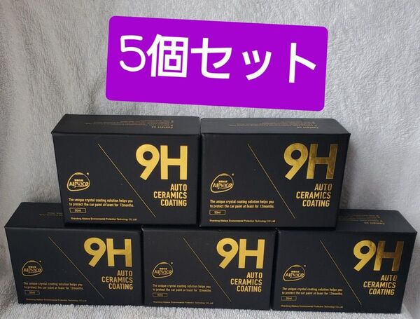 液体セラミックコート 超疎水性ガラスコーティング H9硬度 最新 5組