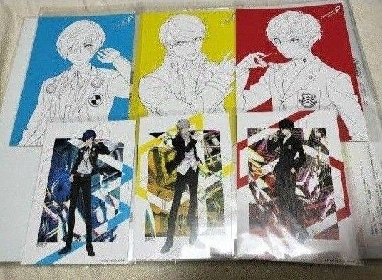 限定 FiFS ペルソナ3 結城理 ペルソナ4 鳴上悠 ペルソナ 雨宮蓮 ジョーカー主人公 イラストカード ポストカード