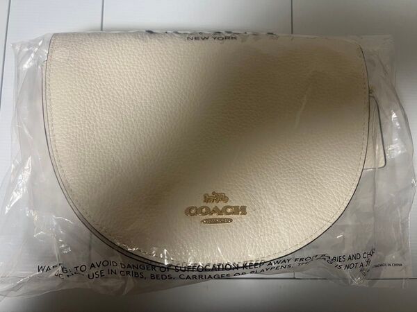 本日値下げ限定COACH ホワイトレザー ショルダーバッグ
