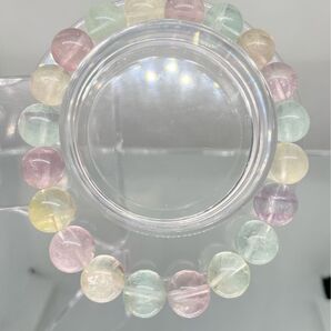 (41)カラフルフローライト天然石ブレスレット