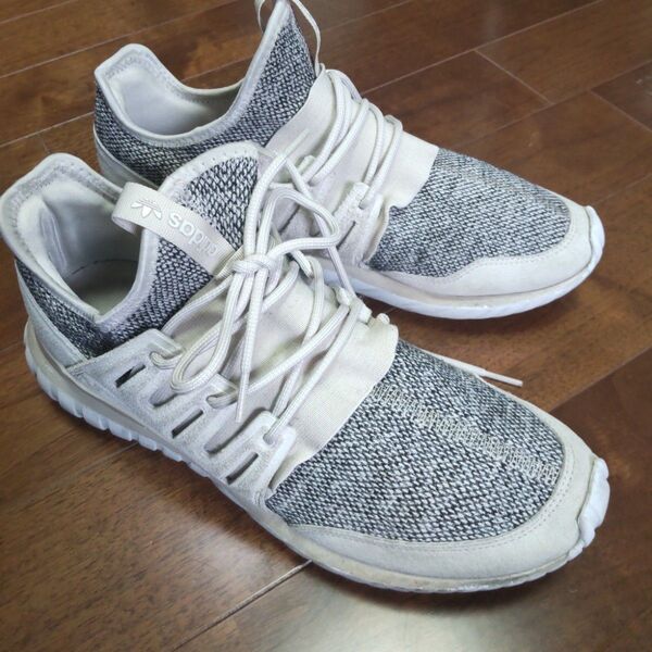 adidas TUBULAR DOOM 28cm オフホワイト/グレー