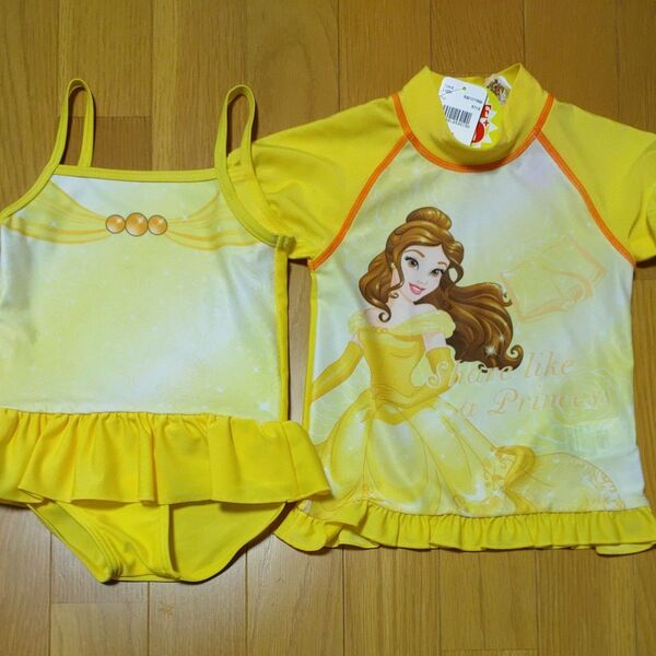 【DISNEY PRINCESS】水着 ベル 女の子 95cm