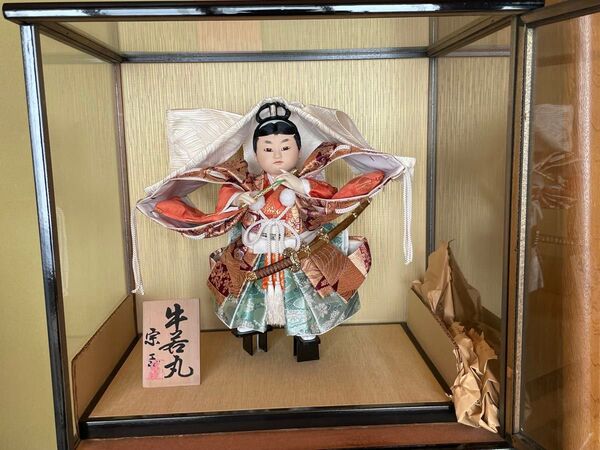 五月人形 牛若丸 ケース付き
