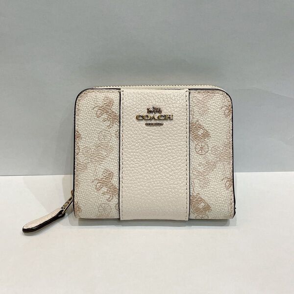 新品未使用 coach ビルフォールド ホース アンド キャリッジ プリント