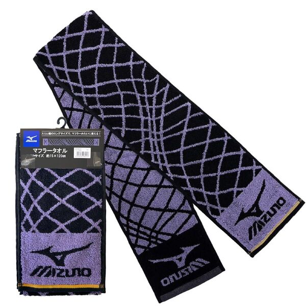 【新品】ミズノ スポーツタオル mizuno スポーツタオル タオル マフラータオル パープル 紫