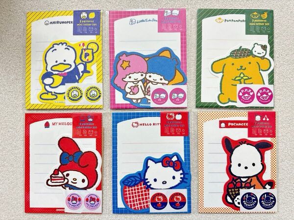 【サンリオ×古川紙工 ダイカットミニレター6点セット】紙モノ フルーツマーケット