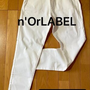 新品 n'OrLABEL イージーパンツ 白 Lサイズ レギュラー丈