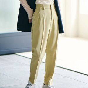 【VIS Sサイズ】 エコウールタッチテーパードパンツ レディース スラックス