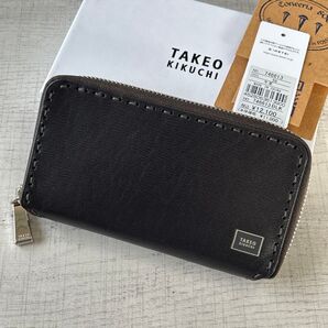 【定価】TAKEO KIKUCHI カードケース ラウンドファスナー エイト タケオキクチ 定価¥12100