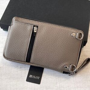 【新品】IS/IT 財布 ショルダーバッグ お財布ショルダー エコバッグ付き ストア 牛革 トーブ 定価¥14300