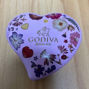 GODIVA ハート型小物入れ パープル