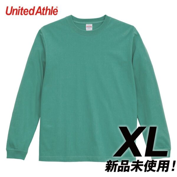 Tシャツ 長袖 5.6オンス 1.6インチリブ付き【5011-01】XL 綿100% ヘイジーグリーン 無地 男女兼用