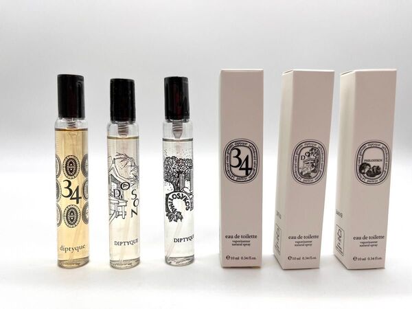 【新品未使用3本セット】ディプティック diptyque オードトワレ 香水 送料無料 匿名発送