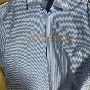 vetements ストライプシャツ