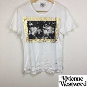美品 ヴィヴィアンウエストウッドマン 半袖Tシャツ ホワイト サイズ46 返品可能 送料無料