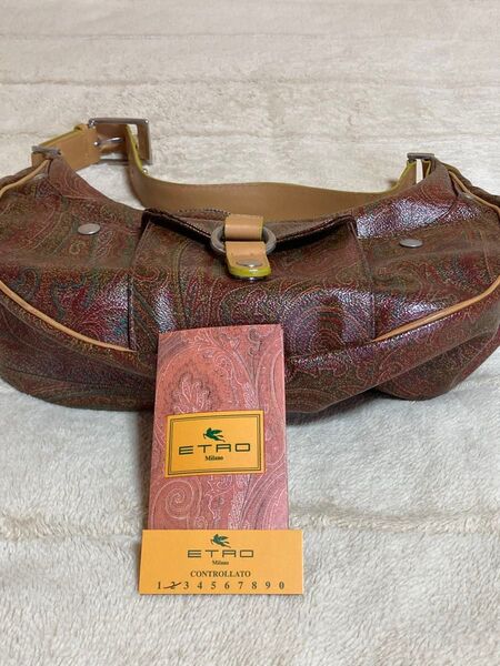 ETRO ショルダーバッグ ペイズリー柄 マルチカラー