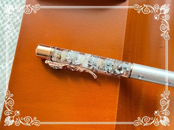 299 ハーバリウムボールペン ハンドメイド 可愛いお花クリップ