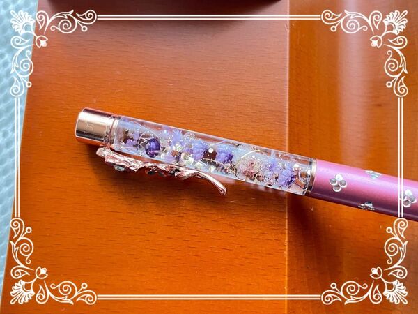 300 ハーバリウムボールペン ハンドメイド 可愛いお花クリップ