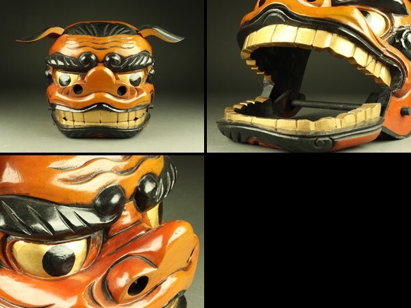 Yahoo!オークション -「獅子頭 木彫」(アンティーク Yahoo!オークション -「獅子頭 木彫」(アンティーク